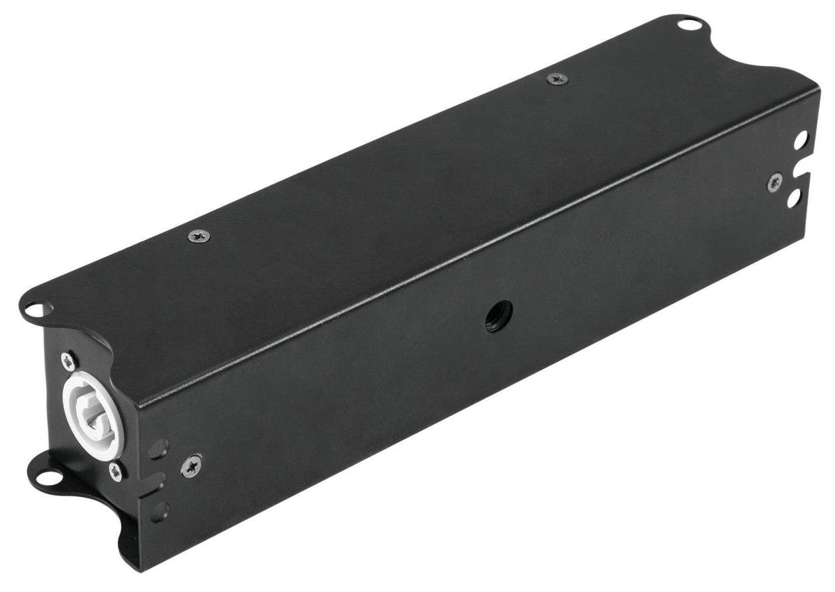 POWER-BOX NERO CIABATTA ALIMENTAZIONE PALCO POWERCON SPIA RETE INGRESSO POWER TWIST IN BLU USCITE 4 20AMP POWER TWIST OUT GRIGIO LOOP 20A POWER-OUT GREY - TechSoundSystem.com