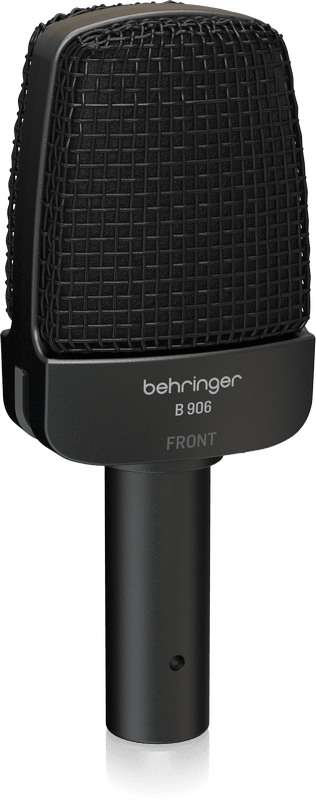 BEHRINGER B 906 MICROFONO DINAMICO SUPERCARDIOIDE PER AMPLIFICATORI PERCUSSIONI E FIATI - TechSoundSystem.com