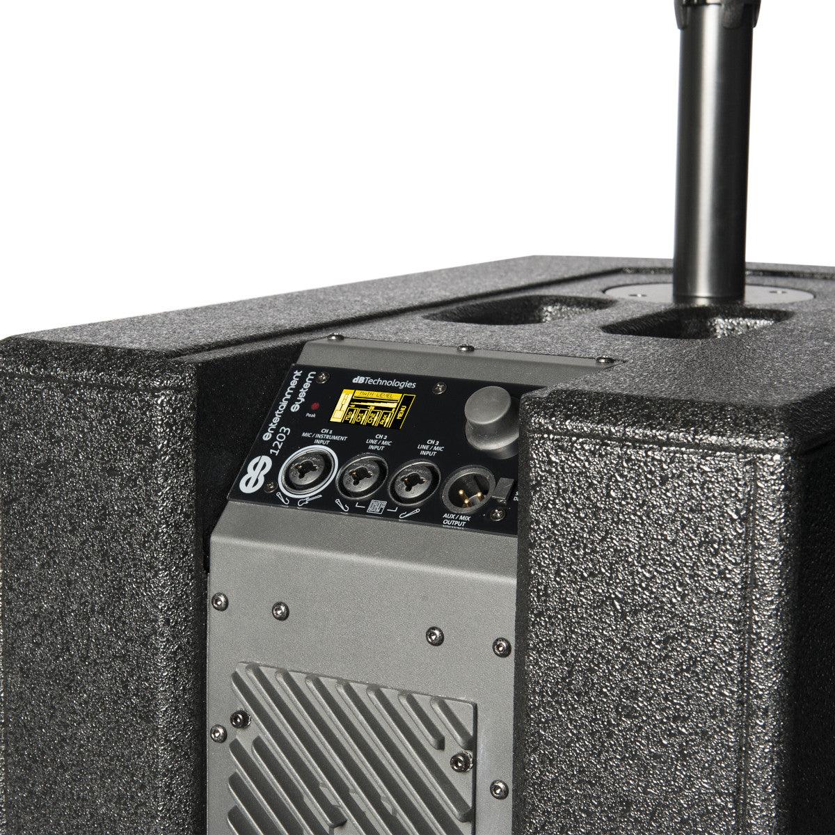 DB ES1203 SISTEMA AUDIO STEREO BLUETOOTH CON 2 SATELLITI + SUBWOOFER TRIAMPLIFICATO 2400W - TechSoundSystem.com