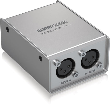 KLARK TEKNIK MIC BOOSTER CM2 PREAMPLIFICATORE 2 CANALI CON GUADAGNO +25dB PER MICROFONI - TechSoundSystem.com