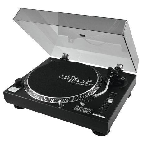 OMNITRONIC DD-2520 USB BLACK GIRADISCHI PER DJ TRAZIONE DIRETTA NERO - TechSoundSystem.com