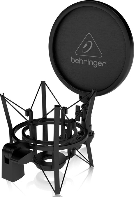 BEHRINGER TM1 DARK EDITION MICROFONO A CONDENSATORE A DIAFRAMMA LARGO CON ANTIPOP E SUPPORTO ELASTICO - TechSoundSystem.com