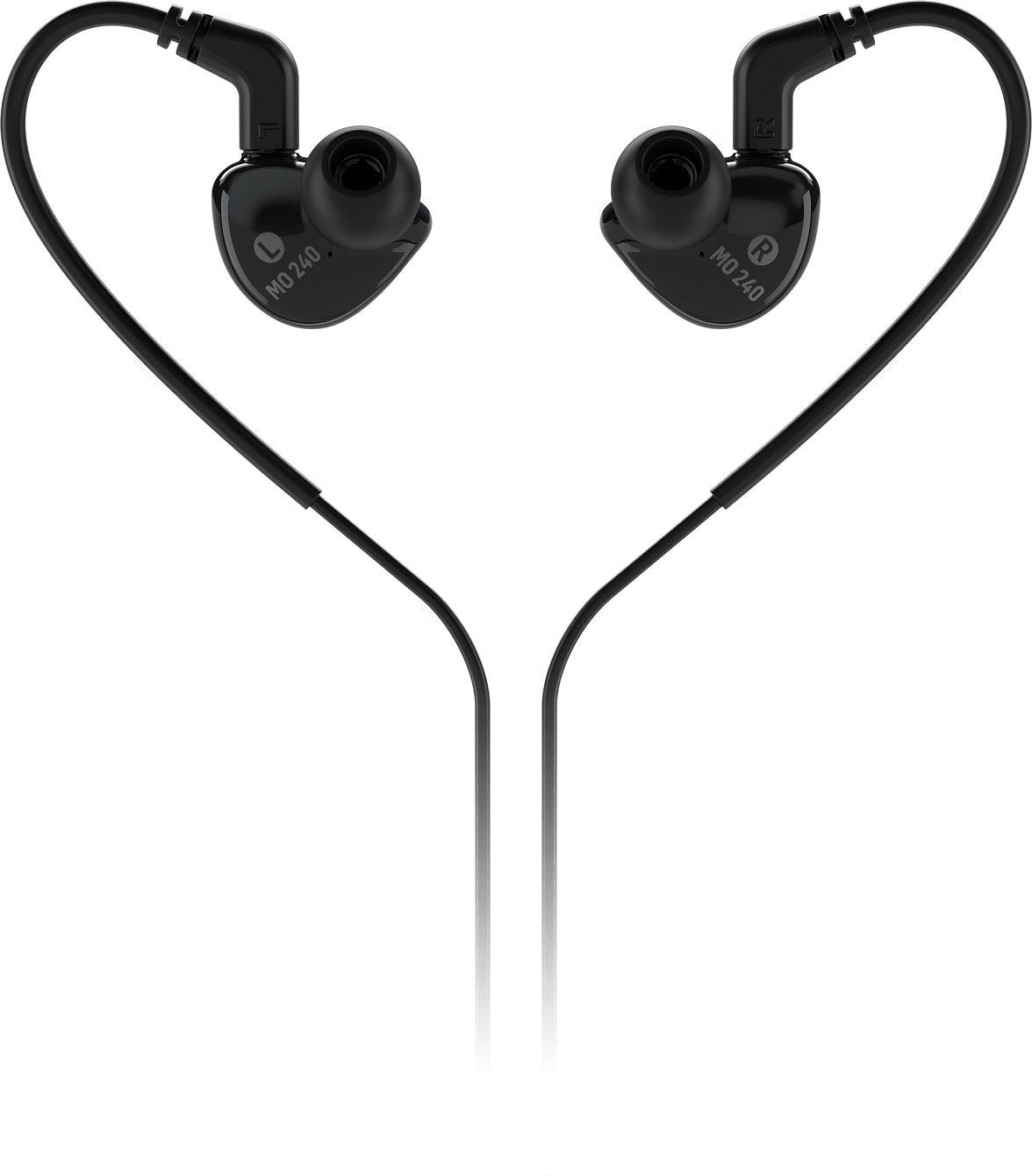 BEHRINGER MO240 AURICOLARE IN EAR MONITOR BLACK NERO EX-DEMO - TechSoundSystem.com