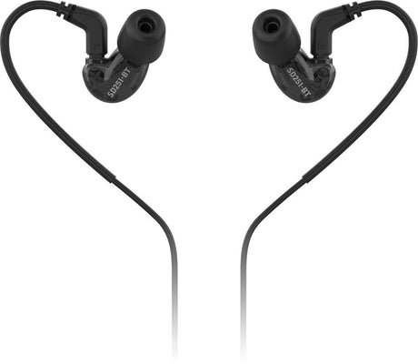 BEHRINGER SD251-BT AURICOLARE IN EAR STUDIO MONITOR BLUETOOTH BLACK NERO - TechSoundSystem.com