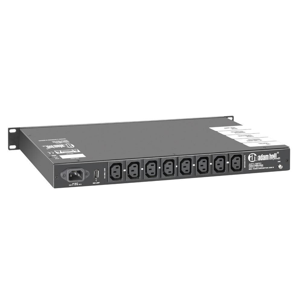 ADAM HALL PCL10 PRO REGOLATORE DI TENSIONE A RACK CON ILLUMINAZIONE A LED REGOLABILE DISPLAY VOLTOMETRO E AMPEROMETRO - TechSoundSystem.com