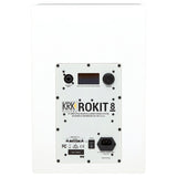 KRK RP8-G4 WN WHITE ROKIT MONITOR DA STUDIO 203 WATT BIAMPLIFICATO WOOFER 8" NERO + DSP ROOM TUNING TRAMITE APP BIANCO - TechSoundSystem.com