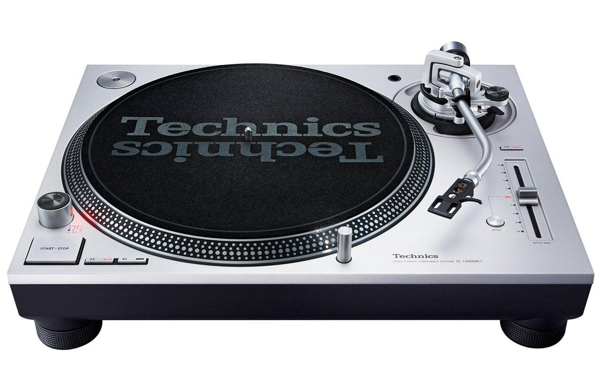 TECHNICS SL1200 MK7 GIRADISCHI PROFESSIONALE PER DJ E HI-FI COLORE ARGENTO - TechSoundSystem.com