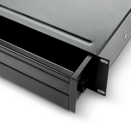 ADAM HALL 874E02 CASSETTO RACK 19" ACCIAIO 2 UNITA' PROFONDO IMPUGNATURA LARGA - TechSoundSystem.com