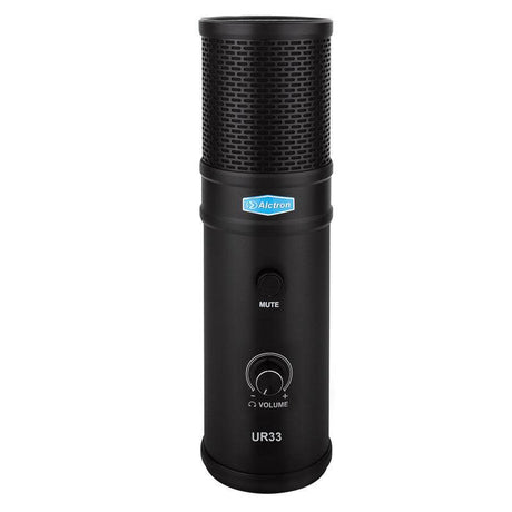 ALCTRON UR33 MICROFONO A CONDENSATORE CARDIOIDE USB + USCITA CUFFIE - TechSoundSystem.com