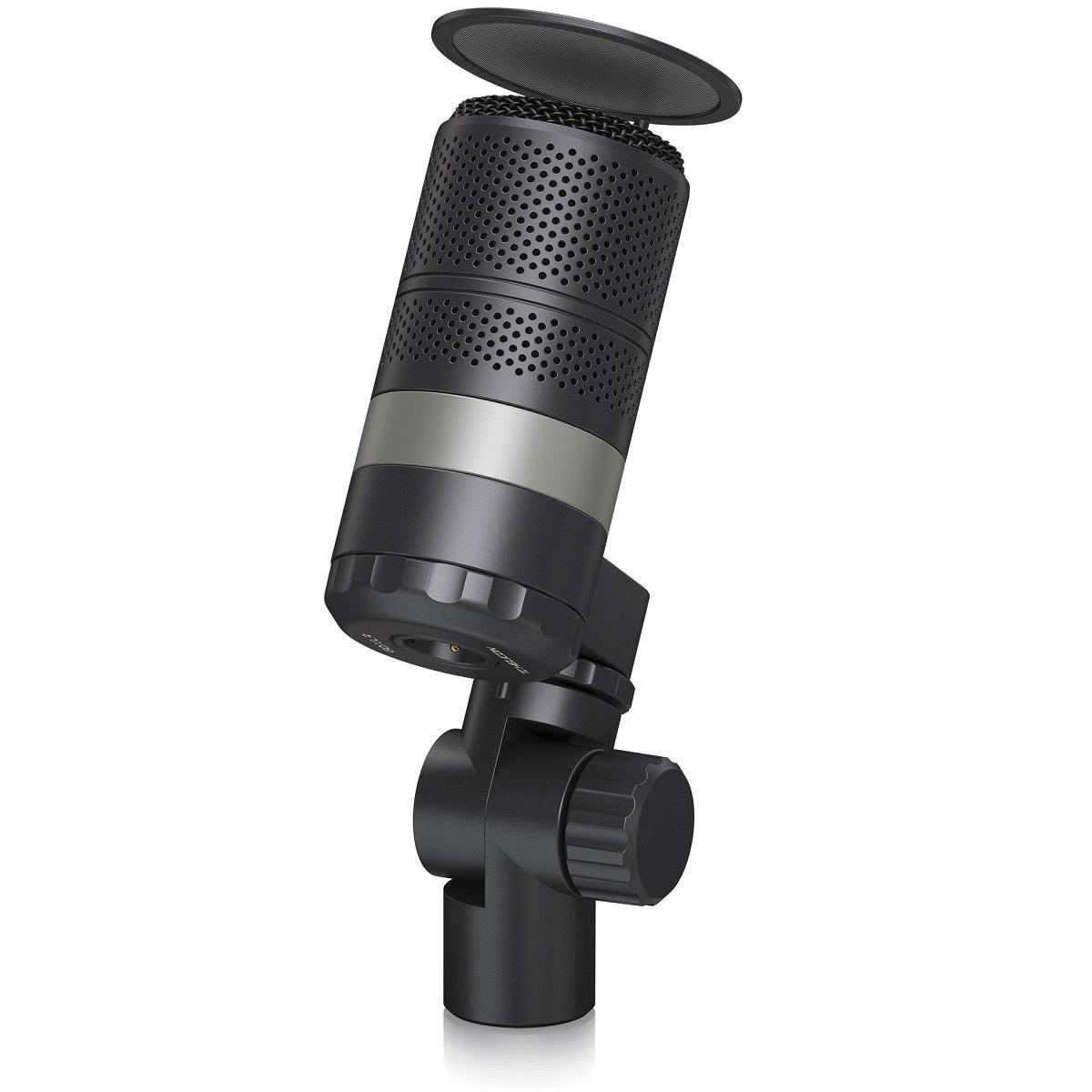 TC HELICON GO XLR MIC MICROFONO BROADCAST NERO CON POP FILTER - TechSoundSystem.com