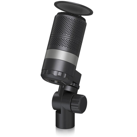 TC HELICON GO XLR MIC MICROFONO BROADCAST NERO CON POP FILTER - TechSoundSystem.com