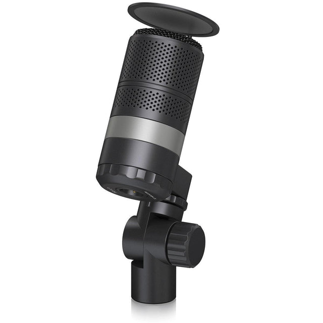 TC HELICON GO XLR MIC MICROFONO BROADCAST NERO CON POP FILTER - TechSoundSystem.com