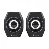 TECHLY ICC SP-320STY COPPIA CASSE USB 2.0 E JACK 3.5MM CON CONTROLLO VOLUME - TechSoundSystem.com