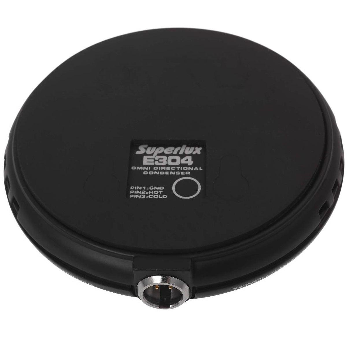 SUPERLUX E304B MICROFONO BOUNDARY A ZONA DI PRESSIONE NERO EX-DEMO - TechSoundSystem.com