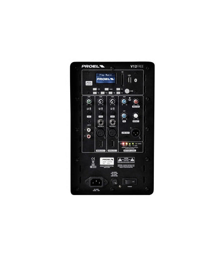 PROEL V12FREE CASSA PORTATILE A BATTERIA 12'' 400WATT USB MP3 BLUETOOTH - TechSoundSystem.com