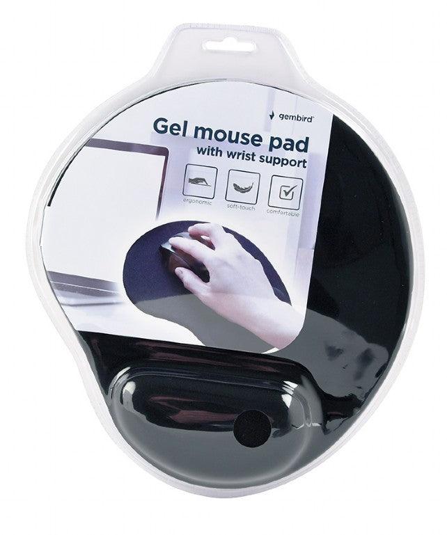 GEMBIRD MP-GEL BK TAPPETINO PER MOUSE CON SUPPORTO POLSO IN GEL E BASE ANTI SCIVOLO - TechSoundSystem.com