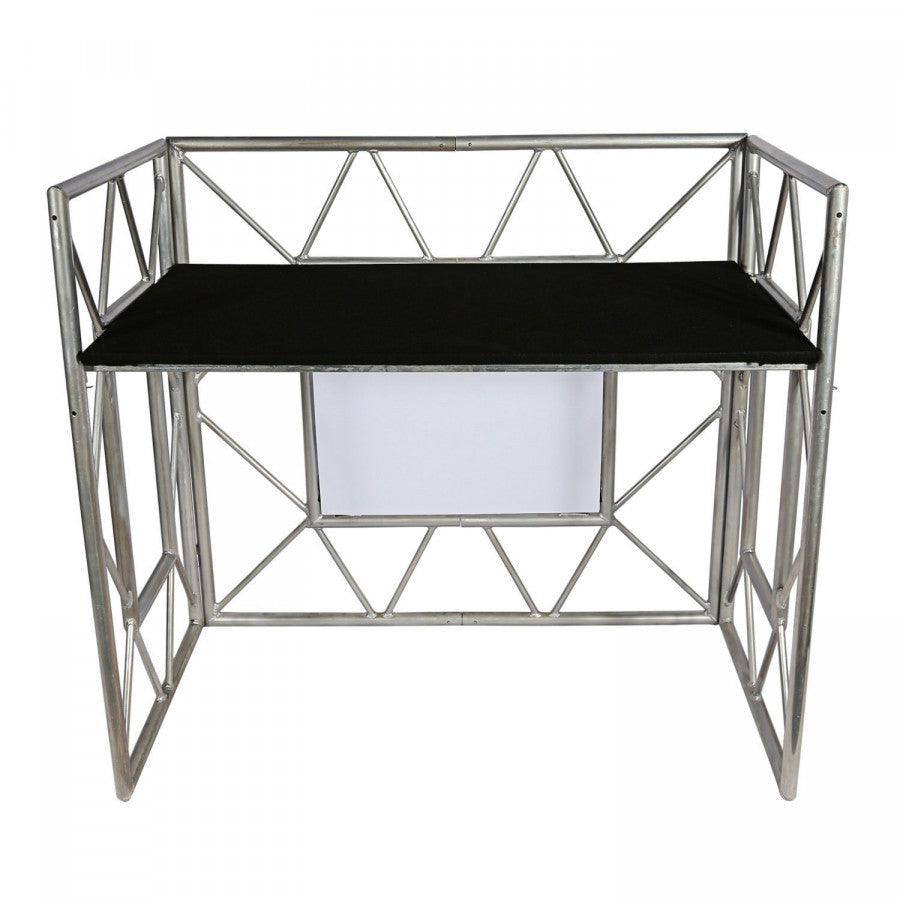 ATOMIC4DJ EVENT TABLE TAVOLO DESK DJ ED EVENTI CON TRALICCIO LUCI CUSTODIA E MENSOLE IN BUNDLE - TechSoundSystem.com
