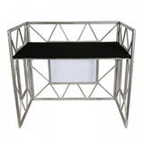 ATOMIC4DJ EVENT TABLE TAVOLO DESK DJ ED EVENTI CON TRALICCIO LUCI CUSTODIA E MENSOLE IN BUNDLE - TechSoundSystem.com