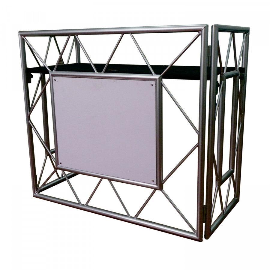 ATOMIC4DJ EVENT TABLE TAVOLO DESK DJ ED EVENTI CON TRALICCIO LUCI CUSTODIA E MENSOLE IN BUNDLE - TechSoundSystem.com