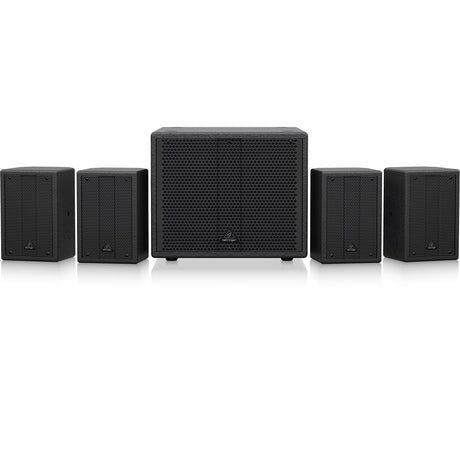 BEHRINGER SAT 1004 BUNDLE 4 CASSE PASSIVE 4" E SUBWOOFER ATTIVO 8" 600W - TechSoundSystem.com