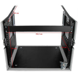 EXTREME YC8UR9M FLIGHT CASE LEGNO 10MM COMBO UNITA RACK 8U MIXER 9U 3 COPERCHI 6 CHIUSURE 2 MANIGLIE 4 RUOTE - TechSoundSystem.com