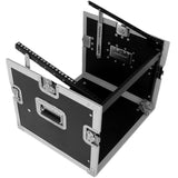 EXTREME YC8UR9M FLIGHT CASE LEGNO 10MM COMBO UNITA RACK 8U MIXER 9U 3 COPERCHI 6 CHIUSURE 2 MANIGLIE 4 RUOTE - TechSoundSystem.com