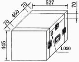 EXTREME YC8U9M FLIGHT CASE LEGNO 10MM COMBO UNITA RACK 8U MIXER 9U SCATTI 3 COPERCHI 6 CHIUSURE 2 MANIGLIE - TechSoundSystem.com