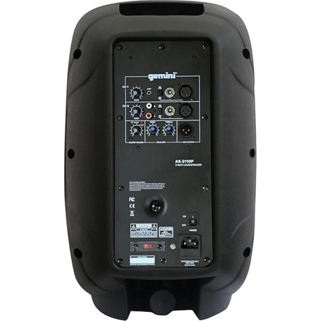 GEMINI AS2110P CASSA ATTIVA 2 VIE 1000W PICCO WOOFER 10" 2CANALI EQ2 BANDE EX-DEMO - TechSoundSystem.com