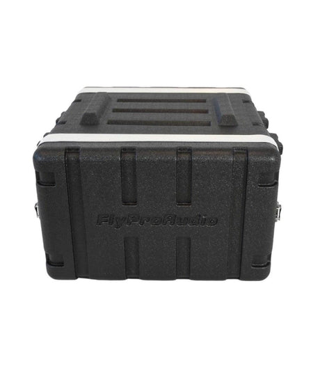 FLYPRO AUDIO FLIGHT CASE 6UM UNITA A TROLLEY IN PLASTICA COLORE NERO LEGGERO E RESISTENTE - TechSoundSystem.com