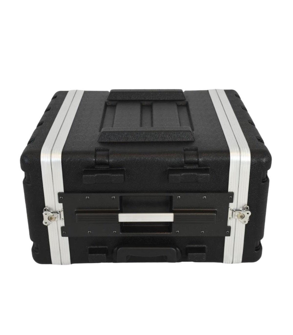 FLYPRO AUDIO FLIGHT CASE 6UM UNITA A TROLLEY IN PLASTICA COLORE NERO LEGGERO E RESISTENTE - TechSoundSystem.com