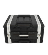 FLYPRO AUDIO FLIGHT CASE 6UM UNITA A TROLLEY IN PLASTICA COLORE NERO LEGGERO E RESISTENTE - TechSoundSystem.com