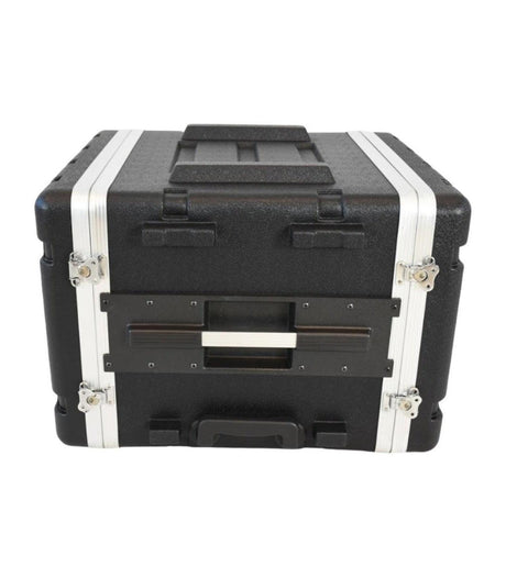 FLYPRO AUDIO FLIGHT CASE 8UM UNITA A TROLLEY IN PLASTICA COLORE NERO LEGGERO E RESISTENTE - TechSoundSystem.com