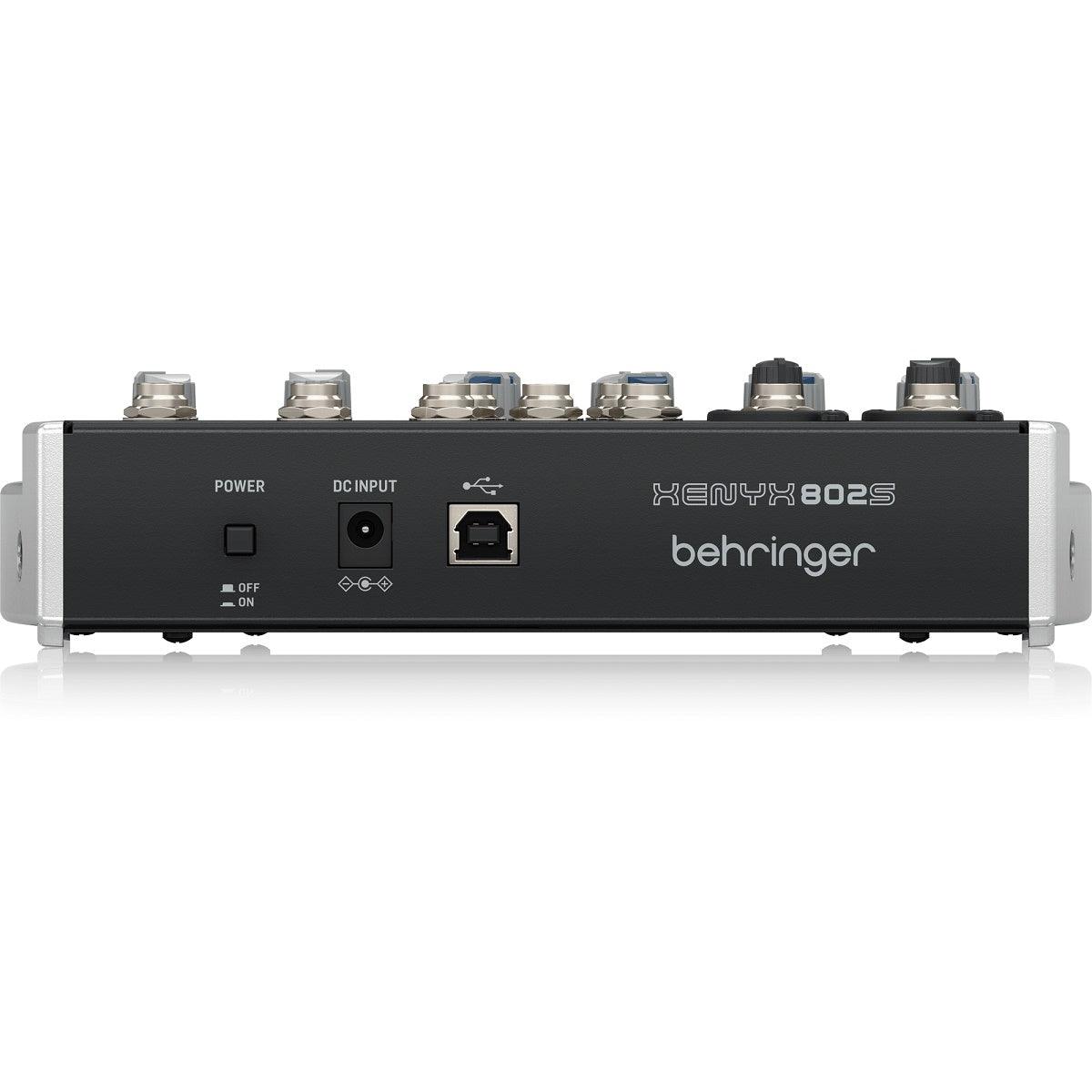 BEHRINGER XENYX 802S MIXER 8 INGRESSI CON INTERFACCIA STREAMING USB - TechSoundSystem.com