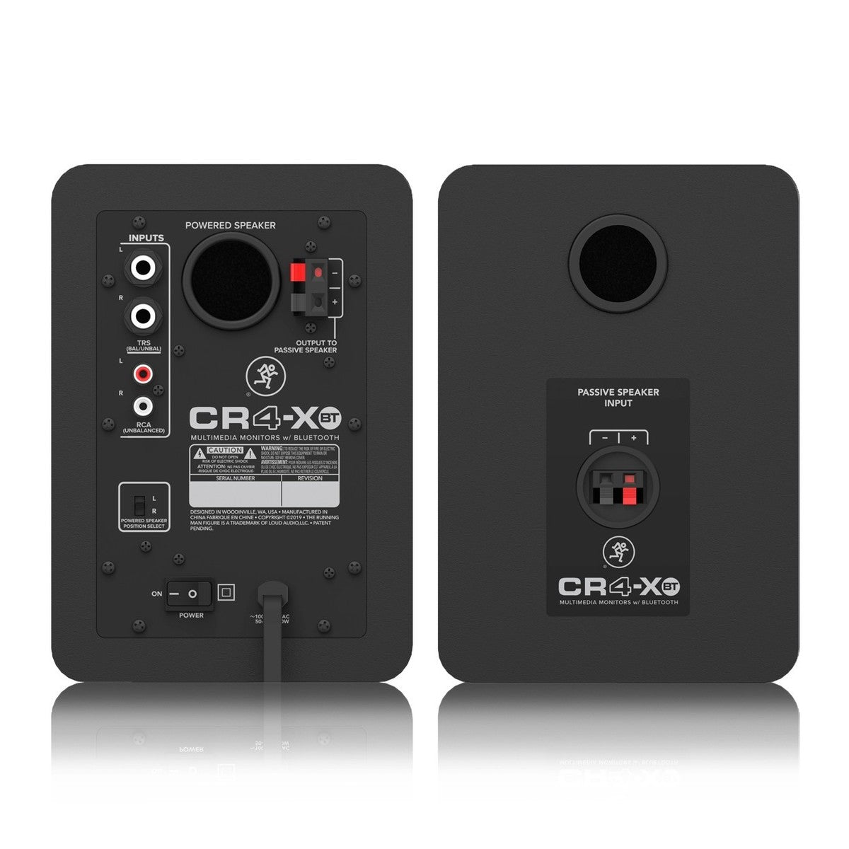 MACKIE CR4-X BT COPPIA MONITOR DA STUDIO BLUETOOTH 50 WATT WOOFER 4" TWEETER .75" - TechSoundSystem.com