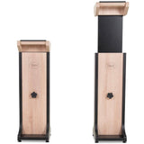 ZAOR MIZA STAND MKIII BLACK OAK COPPIA DI SUPPORTI DA TERRA PER MONITOR DA STUDIO - TechSoundSystem.com