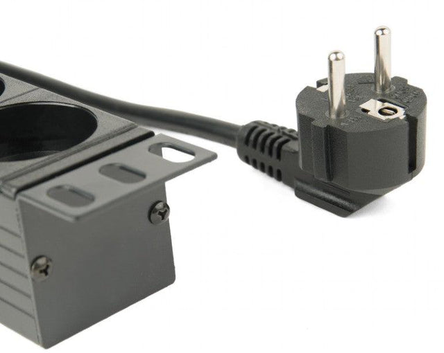 ENERGENIE EG-PDU-014 MULTIPRESA DA 1U RACK 8 PRESE SCHUKO PULSANTE LUMINOSO CON COVER E CAVO 3 MT - TechSoundSystem.com