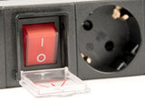 ENERGENIE EG-PDU-014 MULTIPRESA DA 1U RACK 8 PRESE SCHUKO PULSANTE LUMINOSO CON COVER E CAVO 3 MT - TechSoundSystem.com