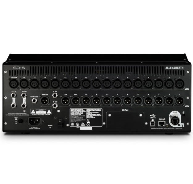 ALLEN&HEATH SQ5 MIXER DIGITALE 48 CANALI 36 BUS 17 FADER CON SCHERMO TOUCH DA 7" - TechSoundSystem.com