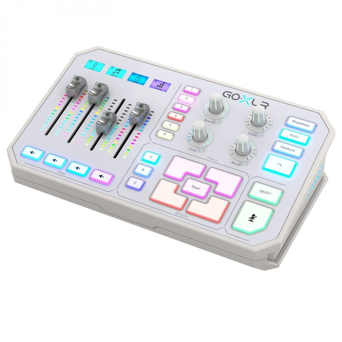TC HELICON GO-XLR-WH MIXER PORTATILE 4 PAD CANALI PLAY BROADCAST STREAM ONLINE BIANCO - TechSoundSystem.com