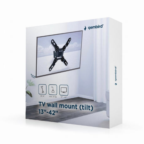 GEMBIRD WM-42T-01 SUPPORTO A MURO REGOLABILE IN INCLINAZIONE PER TV DA 13" A 42" - TechSoundSystem.com