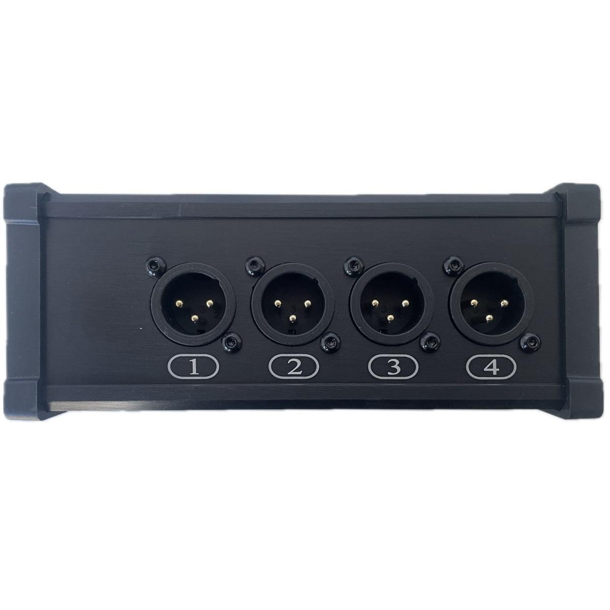 EXTREME RSAB5-4M MINI STAGEBOX EXTENDER AUDIO - DMX SU RJ45 CON 4 CONNETTORI XLR MASCHIO - TechSoundSystem.com