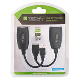 TECHLY IUSB-EXTENDTY5 COPPIA DI EXTENDER USB FINO A 50 METRI SU CAVO CAT 5E / 6 - TechSoundSystem.com