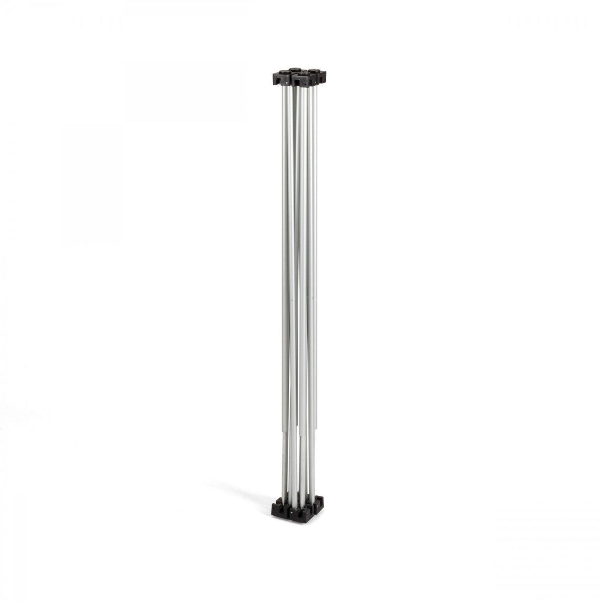STRUTTURA A RAGNO 50 X 50 CM IN ACCIAIO ANODIZZATO 4 PUNTI DI APPOGGIO ALTEZZA 160 CM - TechSoundSystem.com