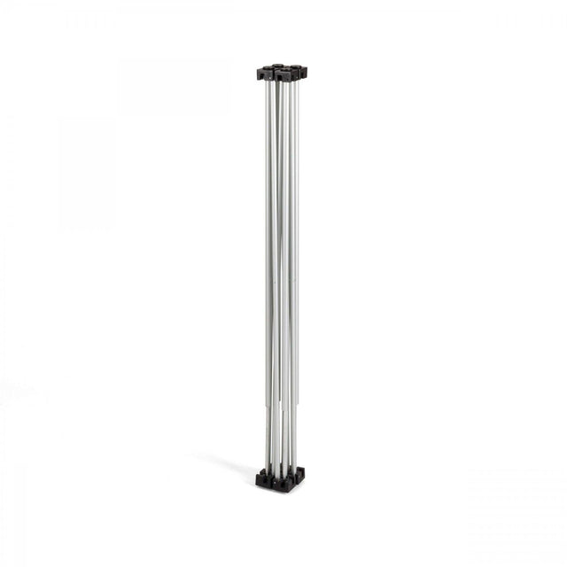 STRUTTURA A RAGNO 50 X 50 CM IN ACCIAIO ANODIZZATO 4 PUNTI DI APPOGGIO ALTEZZA 160 CM - TechSoundSystem.com