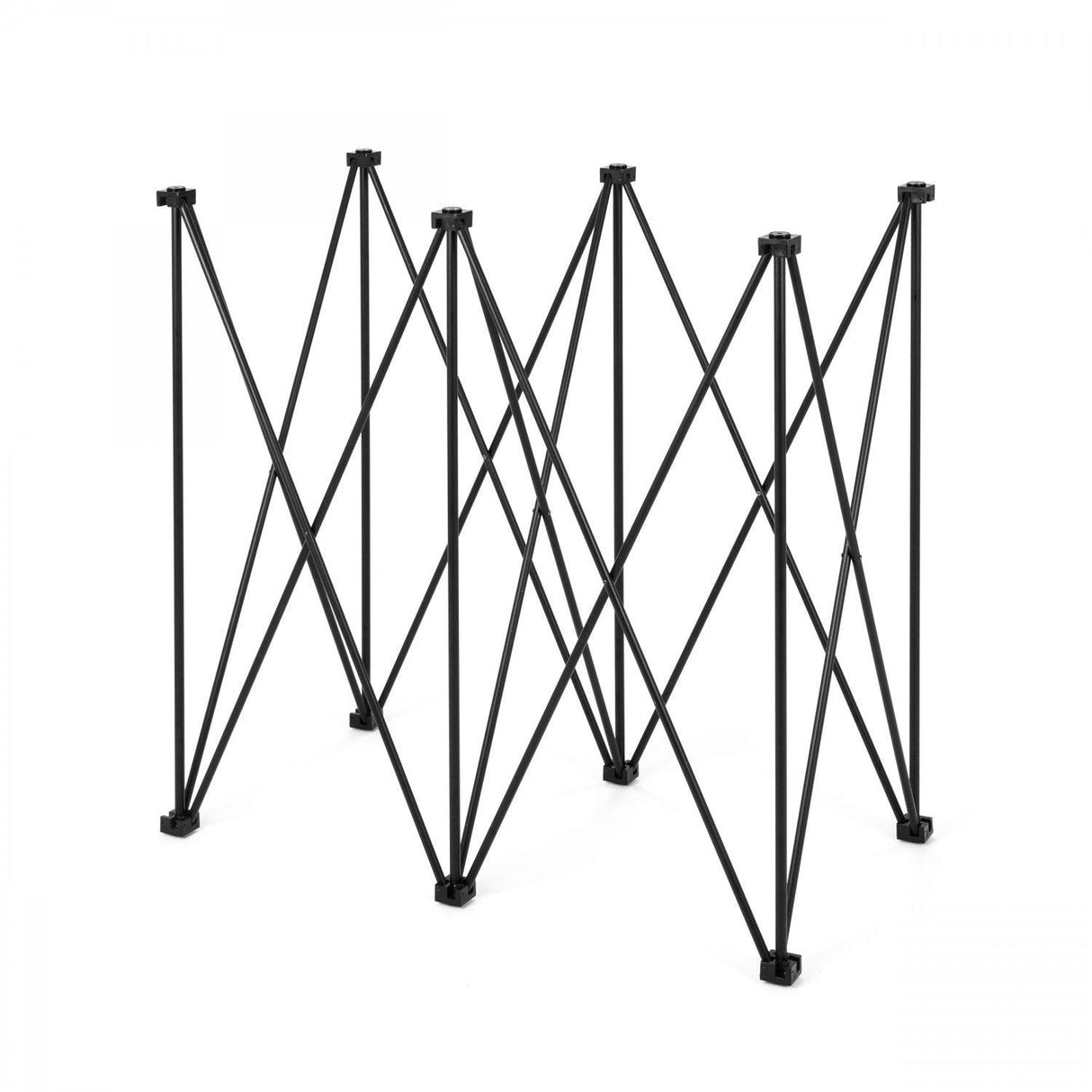 TAVOLO MODULARE RICHIUDIBILE 60 X 120 CM CON RAGNO ALTEZZA 100 CM COLORE NERO - TechSoundSystem.com