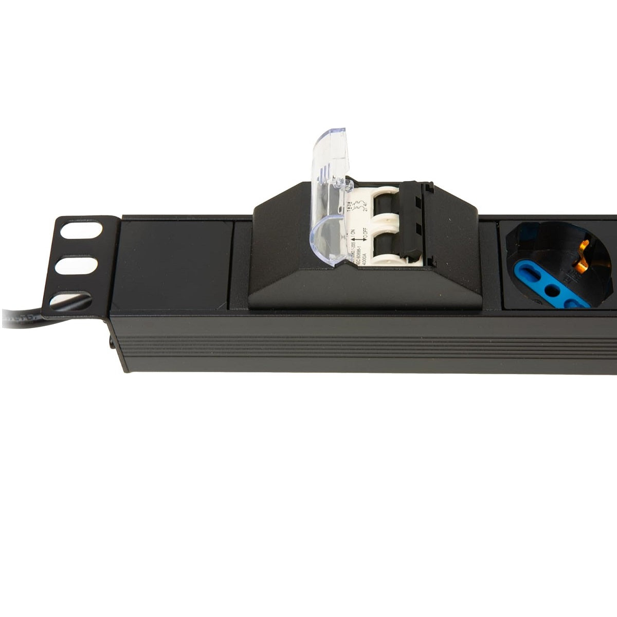 LINK MULTIPRESA ALIMENTAZIONE RACK 19" 6 PRESE UNIVERSALI TRIPOLARI/SCHUKO MAGNETOTERMICA - TechSoundSystem.com