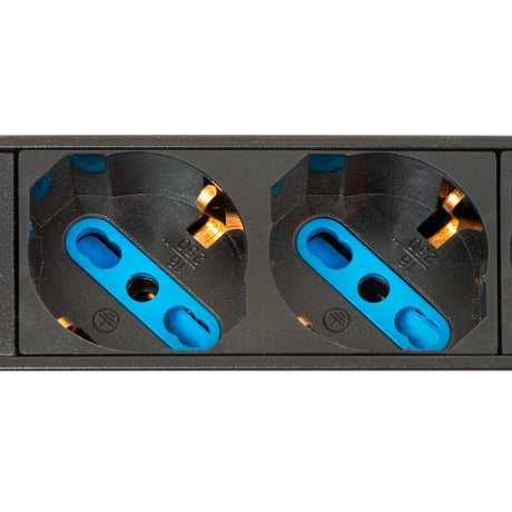 LINK MULTIPRESA ALIMENTAZIONE RACK 19" 6 PRESE UNIVERSALI TRIPOLARI/SCHUKO MAGNETOTERMICA - TechSoundSystem.com