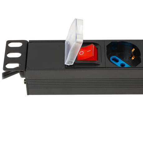 LINK MULTIPRESA ALIMENTAZIONE RACK 19" 8 PRESE UNIVERSALI UNEL TRIPOLARI/SCHUKO CON INTERRUTTORE - TechSoundSystem.com