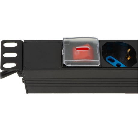LINK MULTIPRESA ALIMENTAZIONE RACK 19" 8 PRESE UNIVERSALI UNEL TRIPOLARI/SCHUKO CON INTERRUTTORE - TechSoundSystem.com