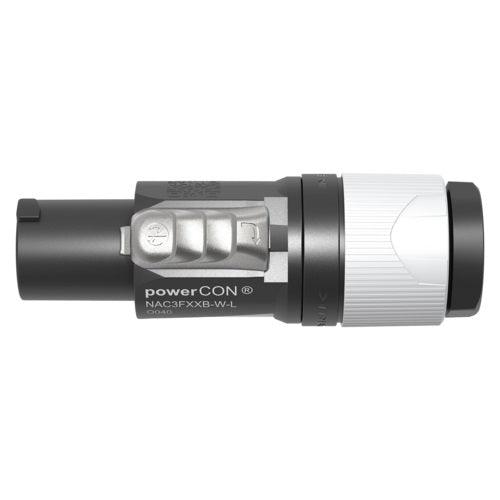 NEUTRIK NAC3FXXB-W-L CONNETTORE POWERCON OUT DI USCITA BLOCCABILE PER CAVO DI RETE IN CA - TechSoundSystem.com
